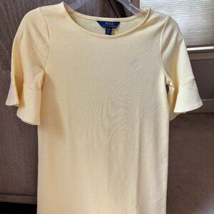 Polo Ralph Lauren Yellow Flowy Sleeve Dress